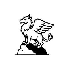 black and white wolf vector