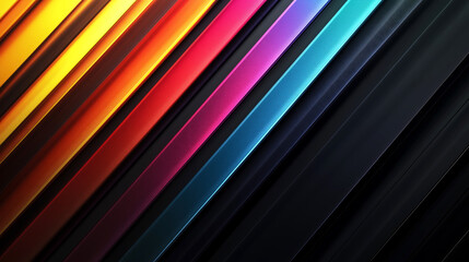 Fototapeta premium Vibrant abstract background with diagonal multicolored stripes and a textured grunge effect, perfect for modern design, digital art, creative projects, and graphic aesthetics