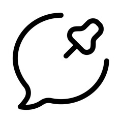 pin message line style, perfect for user interface projects