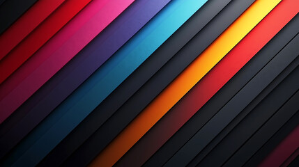 Obraz premium Vibrant abstract background with diagonal multicolored stripes and a textured grunge effect, perfect for modern design, digital art, creative projects, and graphic aesthetics
