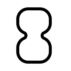 hourglass line style, perfect for user interface projects