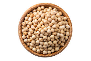 Dry raw organic chickpeas isolated on transparent background png