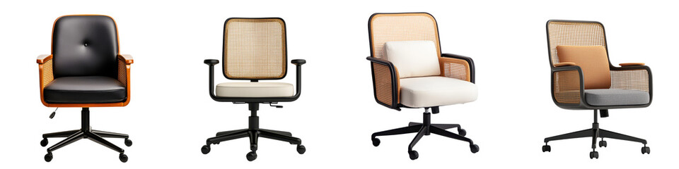 Sleek and modern ergonomic office chairs with adjustable features for comfortable and efficient workspaces  Perfect for a professional corporate setting conference rooms or home offices