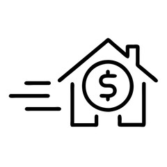 Bank Transfer Icon Vector. Money Payment Symbol