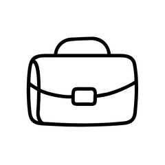  Briefcase Line Icon Vector Illustration