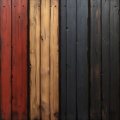 Painted Wood Plank Wall