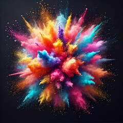 Modern cityscape with glowing red and gold skyscrapers at night 