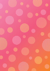 カラフルでシンプルな図形とストライプの背景イラスト