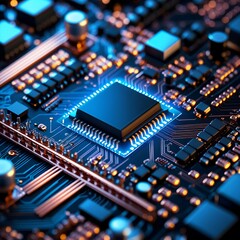 Fototapeta premium electronic circuit board