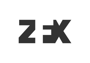 Obraz premium ZFX logo design. Initial letter Z F X bold font style for tech startups, consulting, corporate branding. Creative company name, headlines typography identity, trendy logotype.