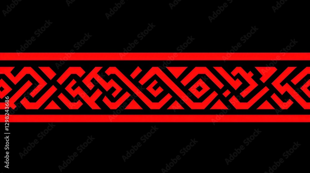 Poster andean chakanas geometric design for decor, seamless pattern with ample copy-space, minimalist vecto