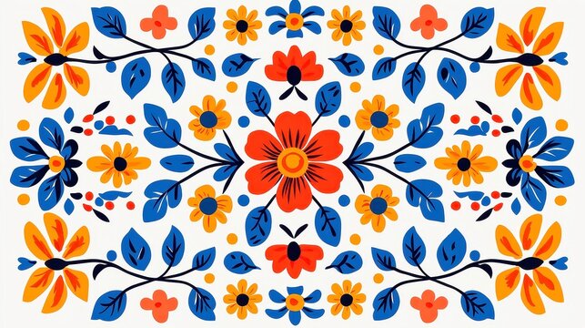 Basque Textile Motif Design, elegant traditional pattern for home decor and fashion, featuring clean lines and ample space for custom text or branding elements