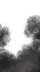 black and white paint splashes