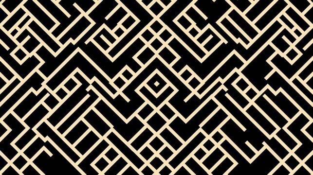 Ethiopian Cross Motif Seamless Design, a detailed line art pattern featuring intricate cross elements, ideal for textiles, wallpapers, and graphic applications, with ample copy-space