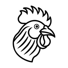 Rooster Icon Vector Illustration