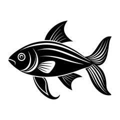Fish Silhouette Vector Illustration