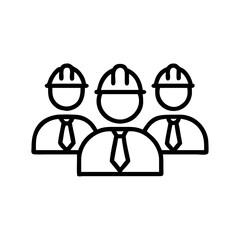 Construction Engineers Vector Icon