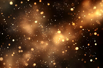 Golden Sparkles Abstract Background