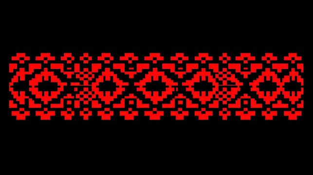 Lao Sinh Skirt Traditional Weaving, intricate patterns showcasing cultural heritage, minimalist design, ideal for fashion applications, elegant vector line art with ample copy-space