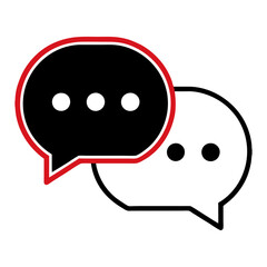 Chat Bubble Communication Vector Icon

