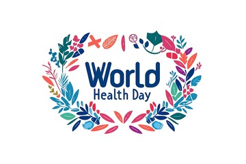 Innovative April 7 World Health Day Logo with Clean Wellness Focus
