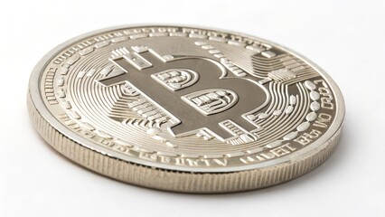 Silver Bitcoin Cryptocurrency Coin
