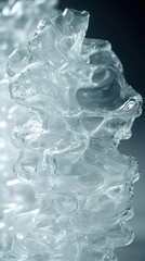 Abstract Transparent Crystalline Structure