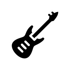 Electric Guitar Icon Vector Illustration