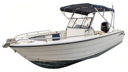 White Motorboat in Water