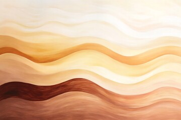 Fototapeta premium flowing pastel golden waves soft background