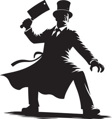 Mad Butcher vector illustration