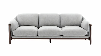 Obraz premium Modern Three-Seater Sofa 3D Render