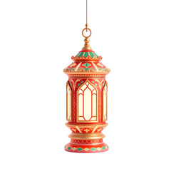 Red Moroccan Style Lantern for Ramadan Nights