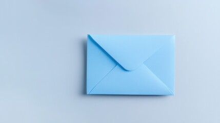 Light blue envelope on a blue background.