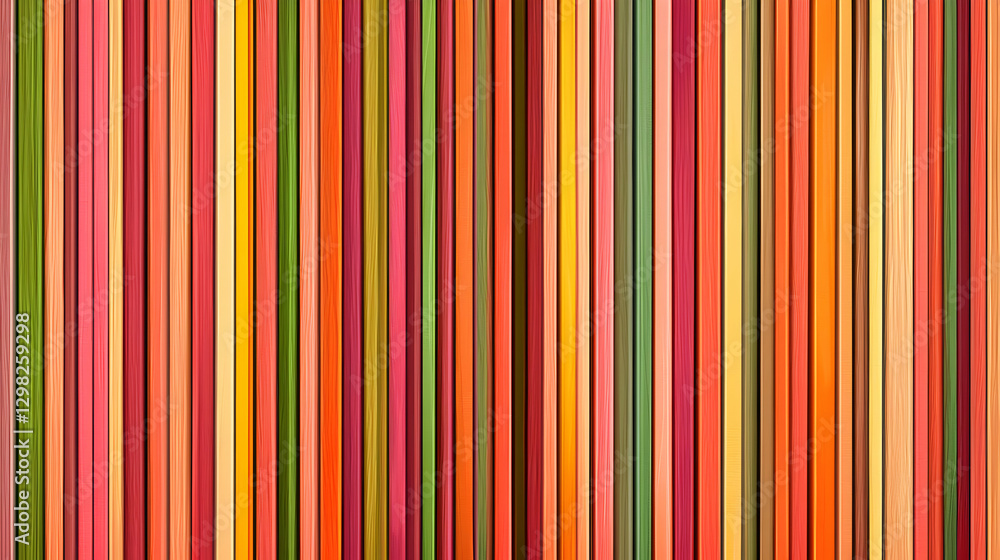 Poster vertical multicolor stripes creating a vibrant abstract background with varied hues and a modern des