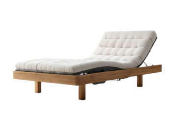 Stylish adjustable lounge chair for relaxation in modern home or outdoor setting