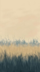 Abstract Grassland Illustration