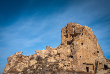 Ancient Rock Formation in Goreme Open Air Museum, Cappadocia, Nevsehir, Turkey