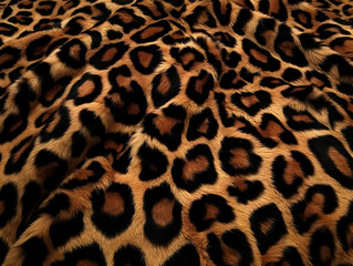 Leopard Fur Texture 3D Illustration