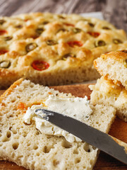Aromatic Focaccia Bread with Olive Oil and Rosemary Homemade Italian Delight
