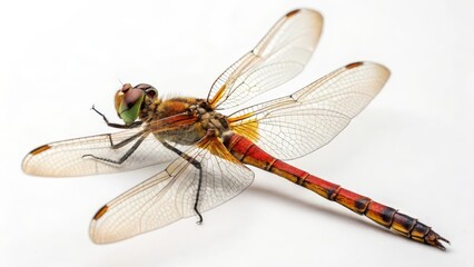 Dragonfly on White Background