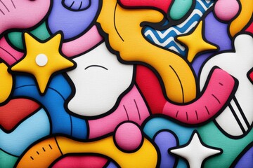 Abstract Colorful Shapes Background