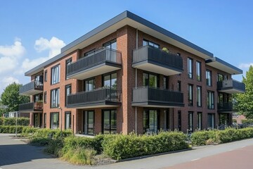 Appartments. Modern Dutch Architecture in Ede, Netherlands. Contemporary Building Design