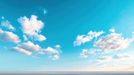 Blue Sky with Clouds Background