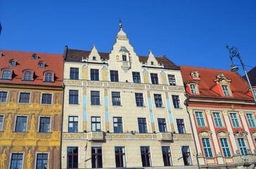 View on Wroclaw Old Town. Poland 