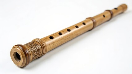 Naklejka premium Bamboo Flute Musical Instrument