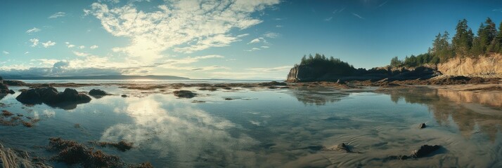 Bay of Fundy: Low Tide at Hopewell Rocks Park in New Brunswick, Atlantic Coast Canada