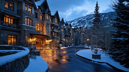 Beaver Creek Ski Resort in the Rocky Mountains, Colorado. Skiing Trip Destination in the US