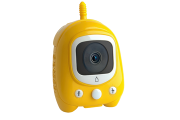 Unique yellow camera device designed for kids encourages creativity and exploration in photography