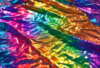 Holographic rainbow paper background